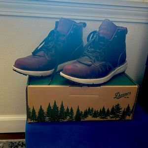 Danner 917 women’s logging boots.